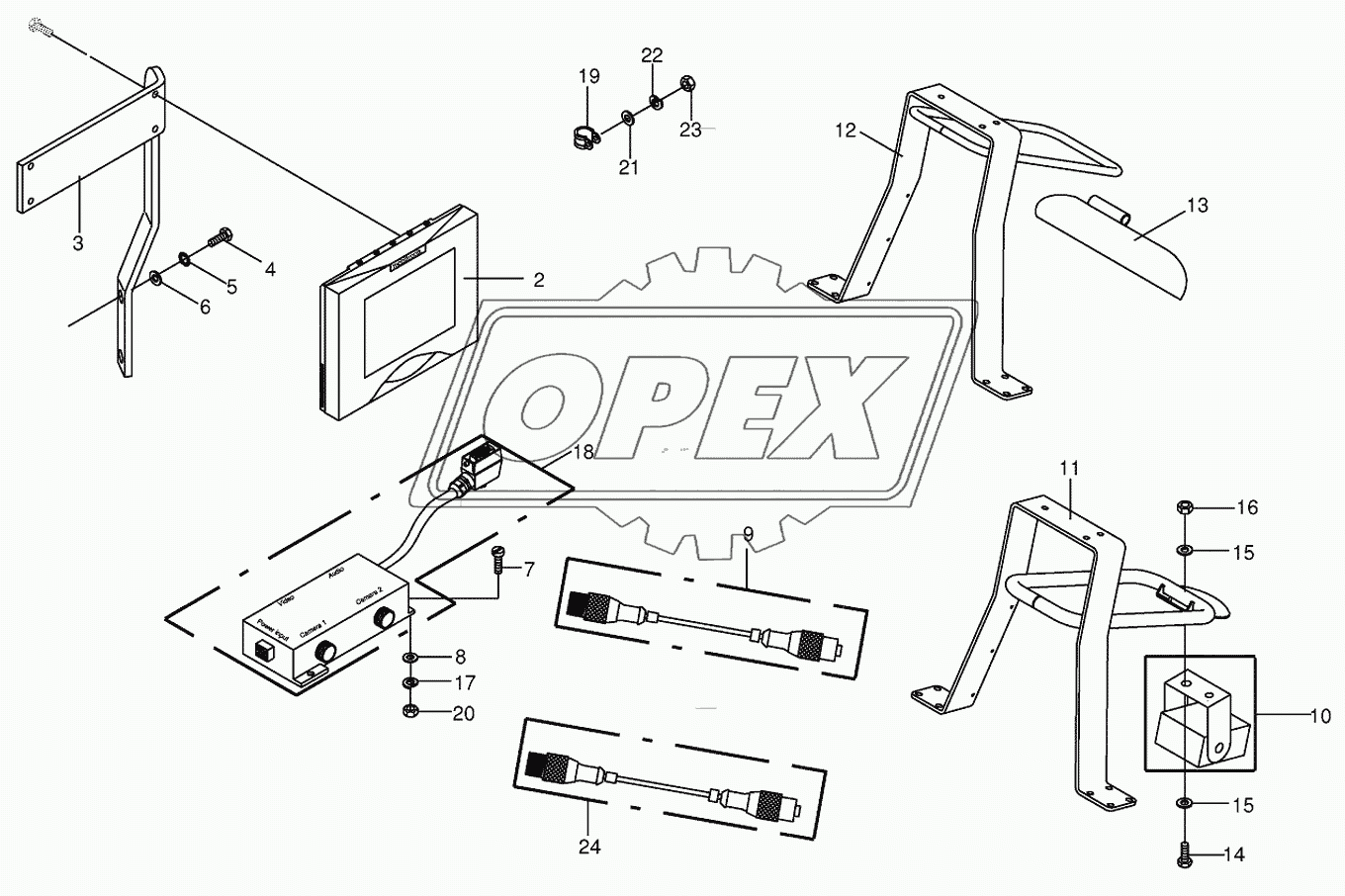 Camera surveillance/Rear view mirror 1
