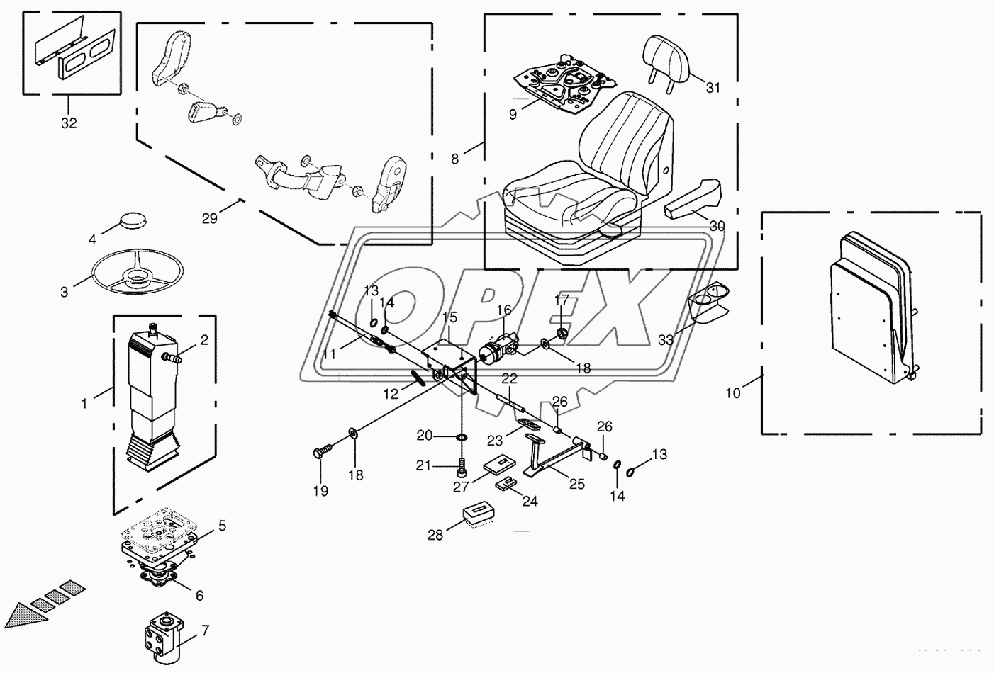 Steering columm