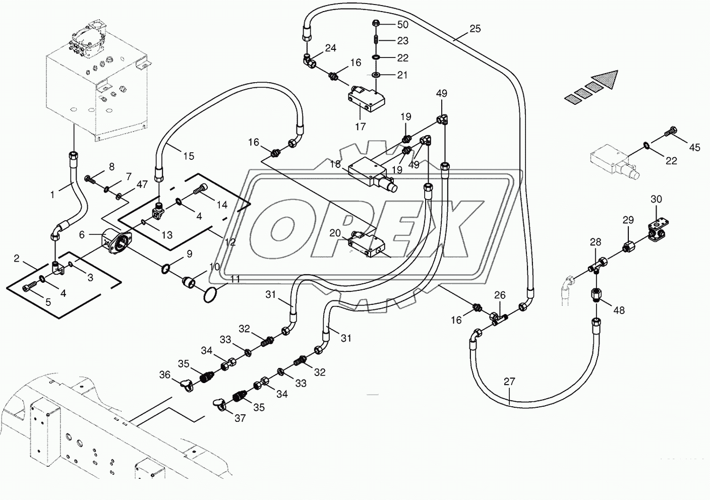 Hydraulics-additive connection back 1