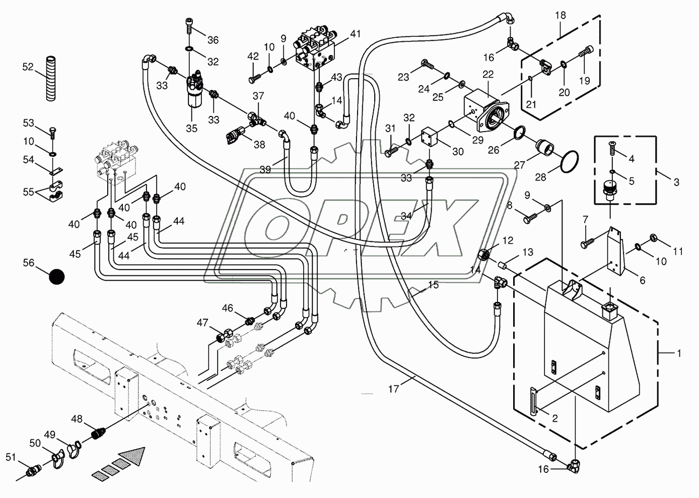 Hydraulics-additive connection back 2