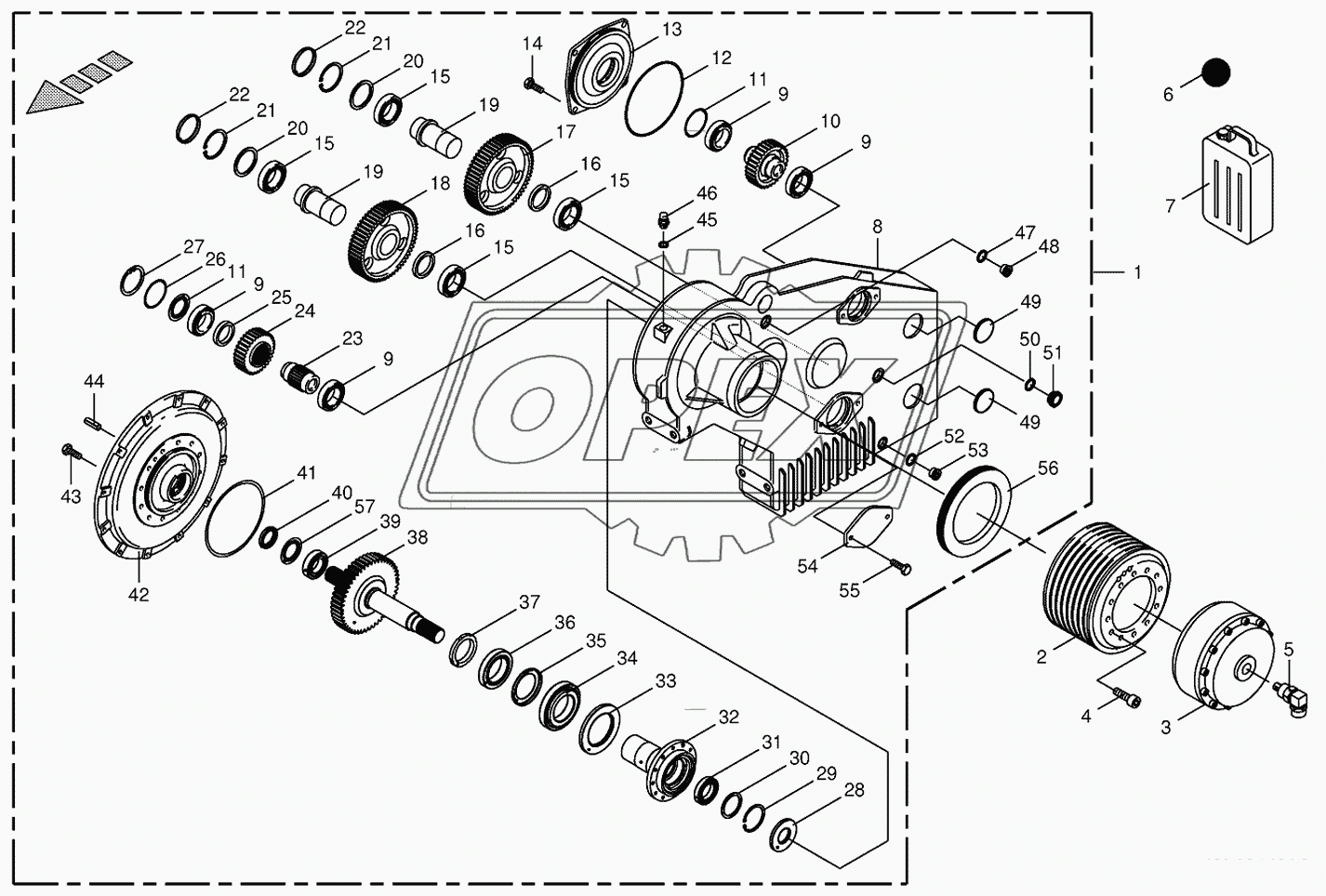 Motor output gear