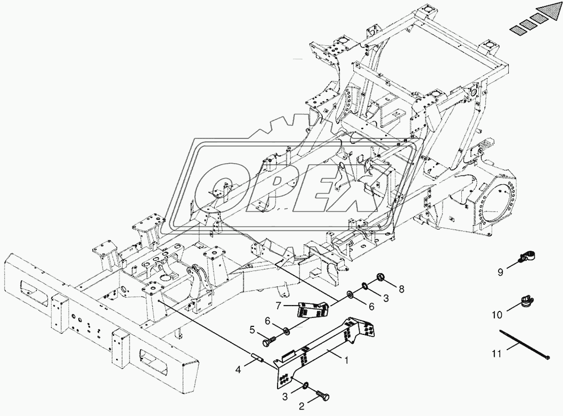Wiring harness fastening
