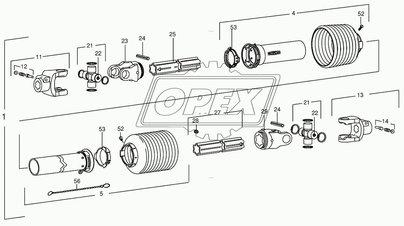 P.T.O shafts-drive-Pick-up