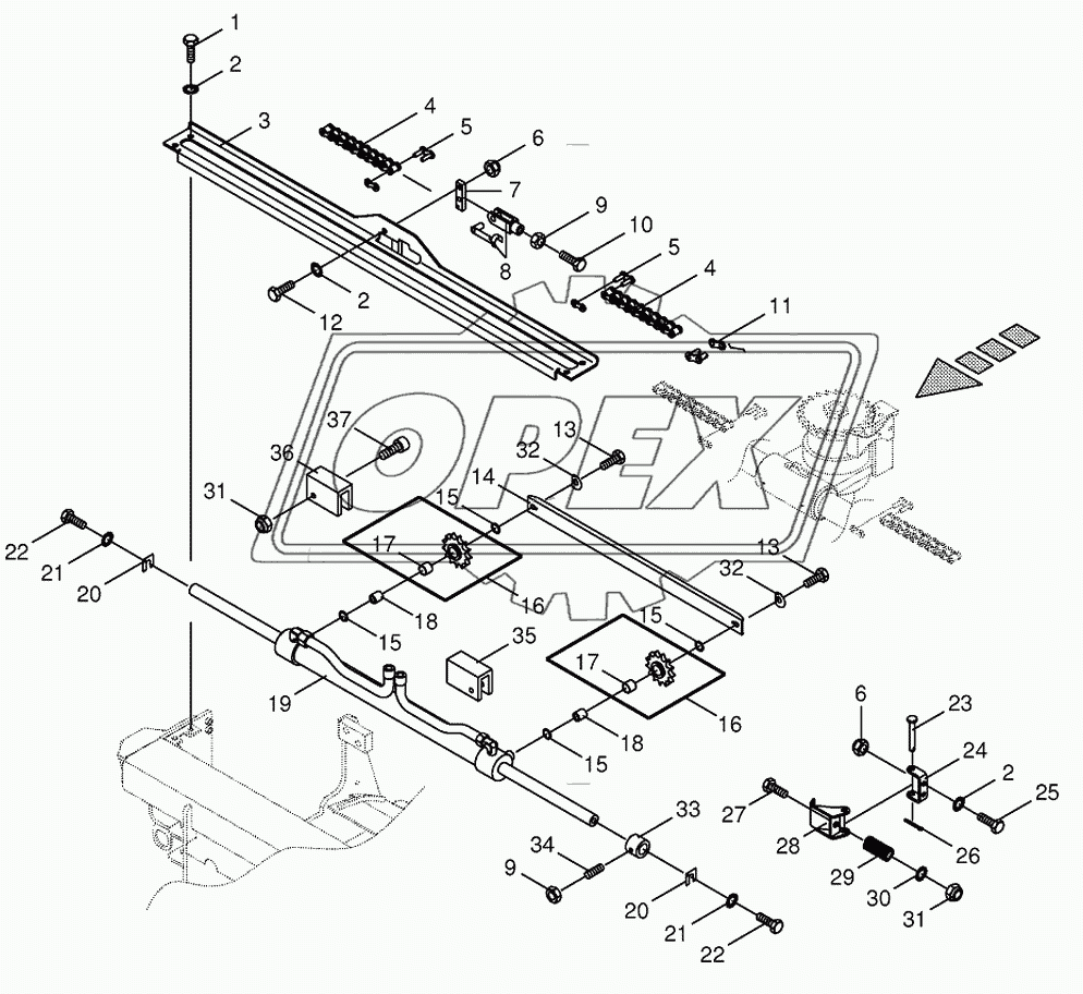 Sharpening device drive