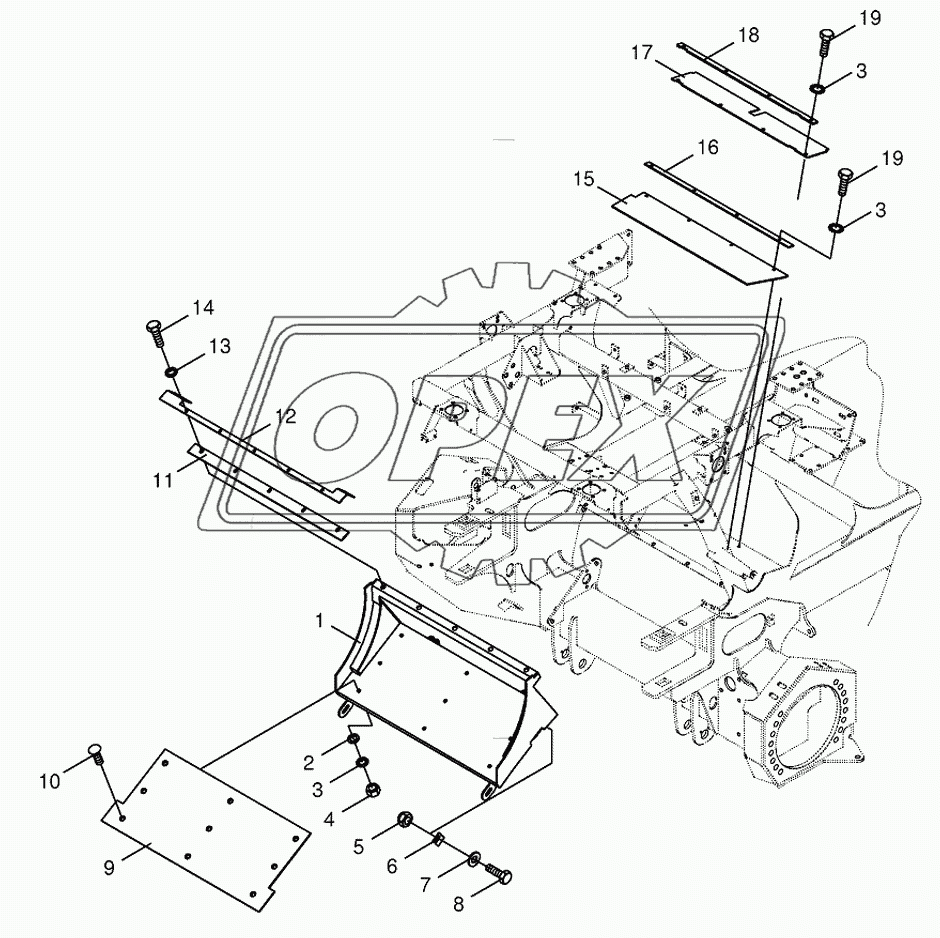 Transfer channel-not spring-mounted