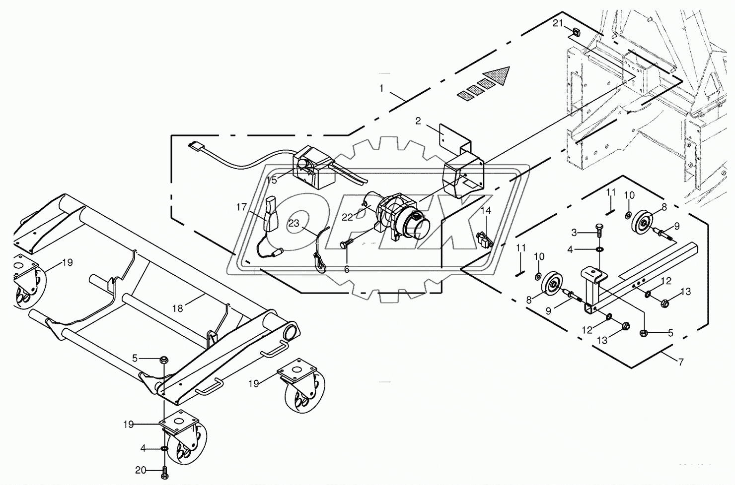Rope winch/Installation car 2