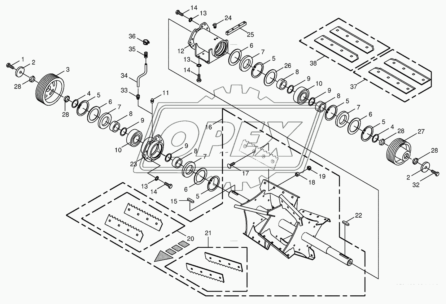 Discharge accelerator/bearing