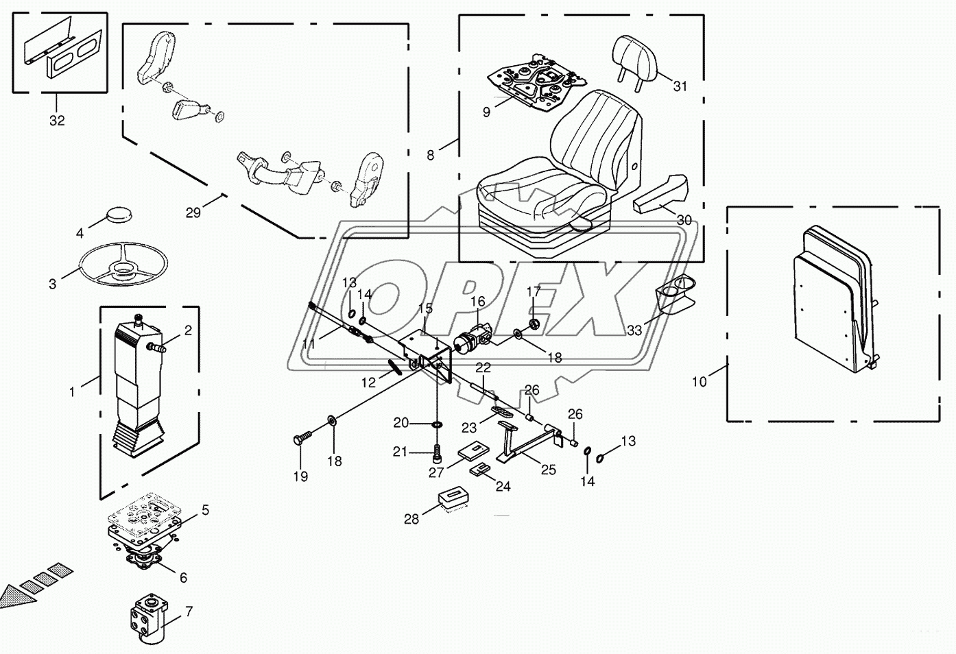 Steering columm