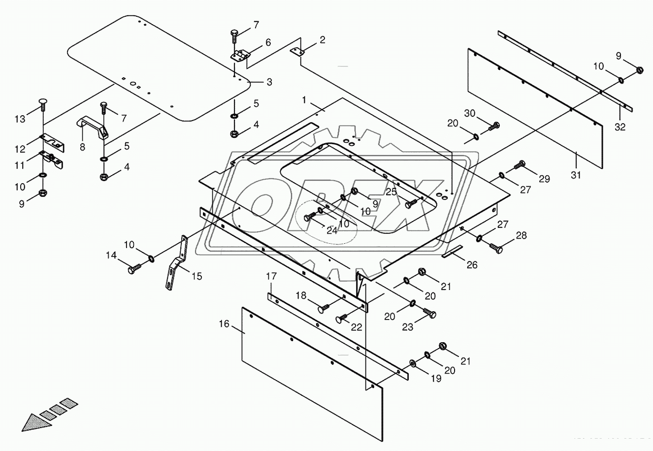 Cover-Feeder Housing