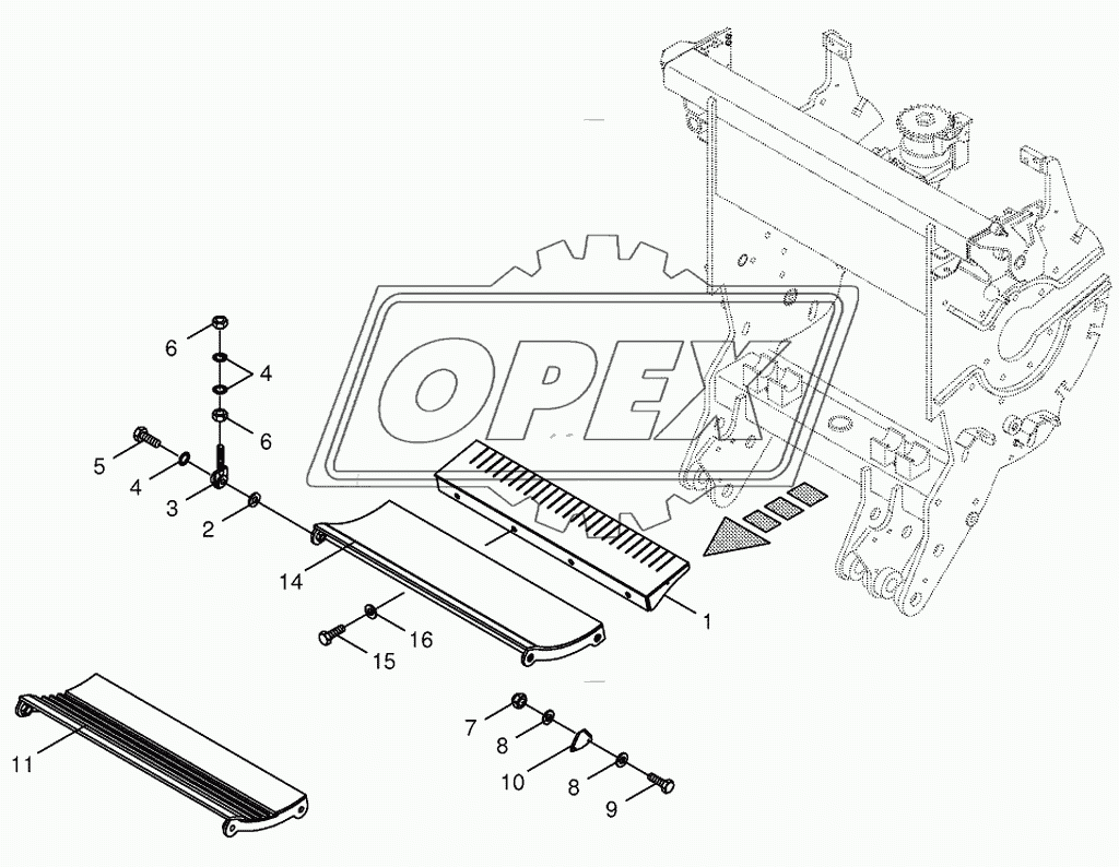 Husk/friction ground-not spring-mounted