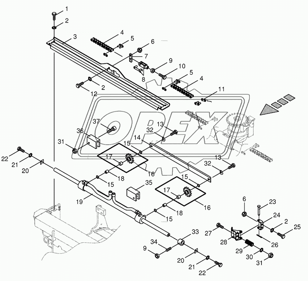 Sharpening device drive