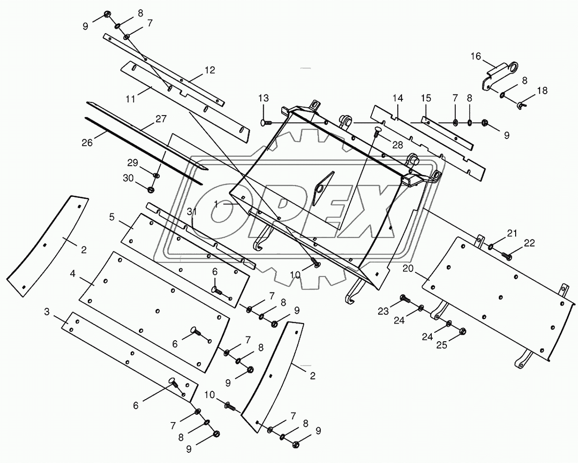 Grass channel-spring-mounted 1