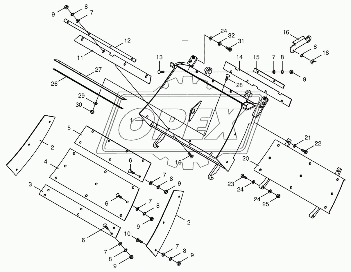 Grass channel-spring-mounted 2