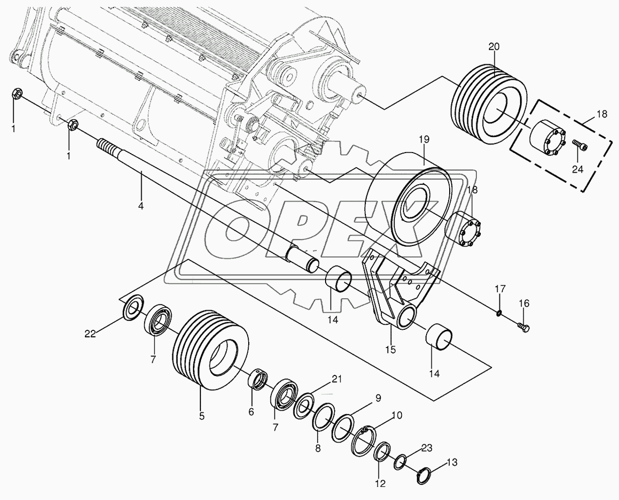 Pulley for changing directions