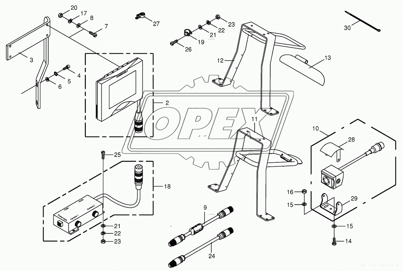 Camera surveillance/Rear view mirror