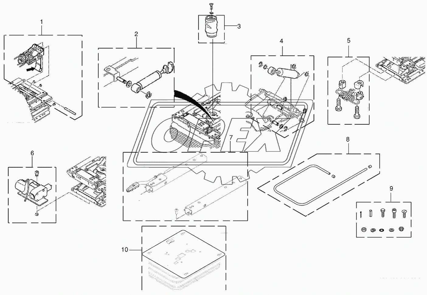 Wear parts-driver's seat