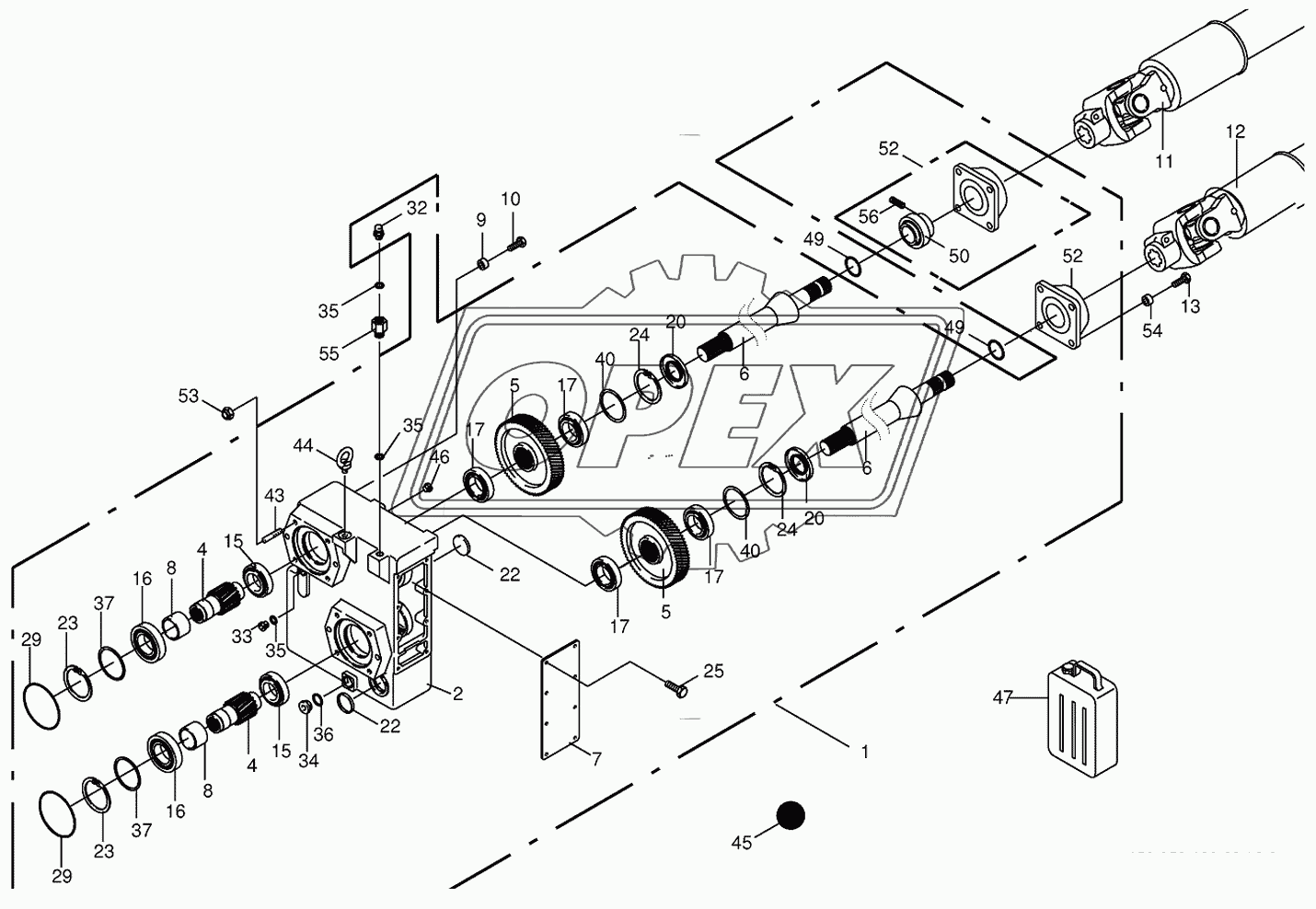 Auxiliary gearbox/Drive