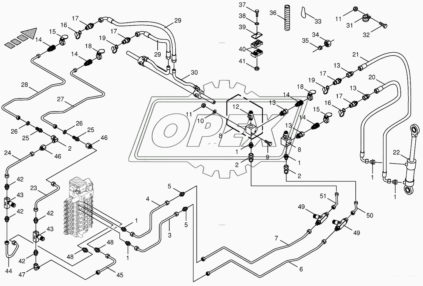 Hydraulics-sharpening device/transv. ground following