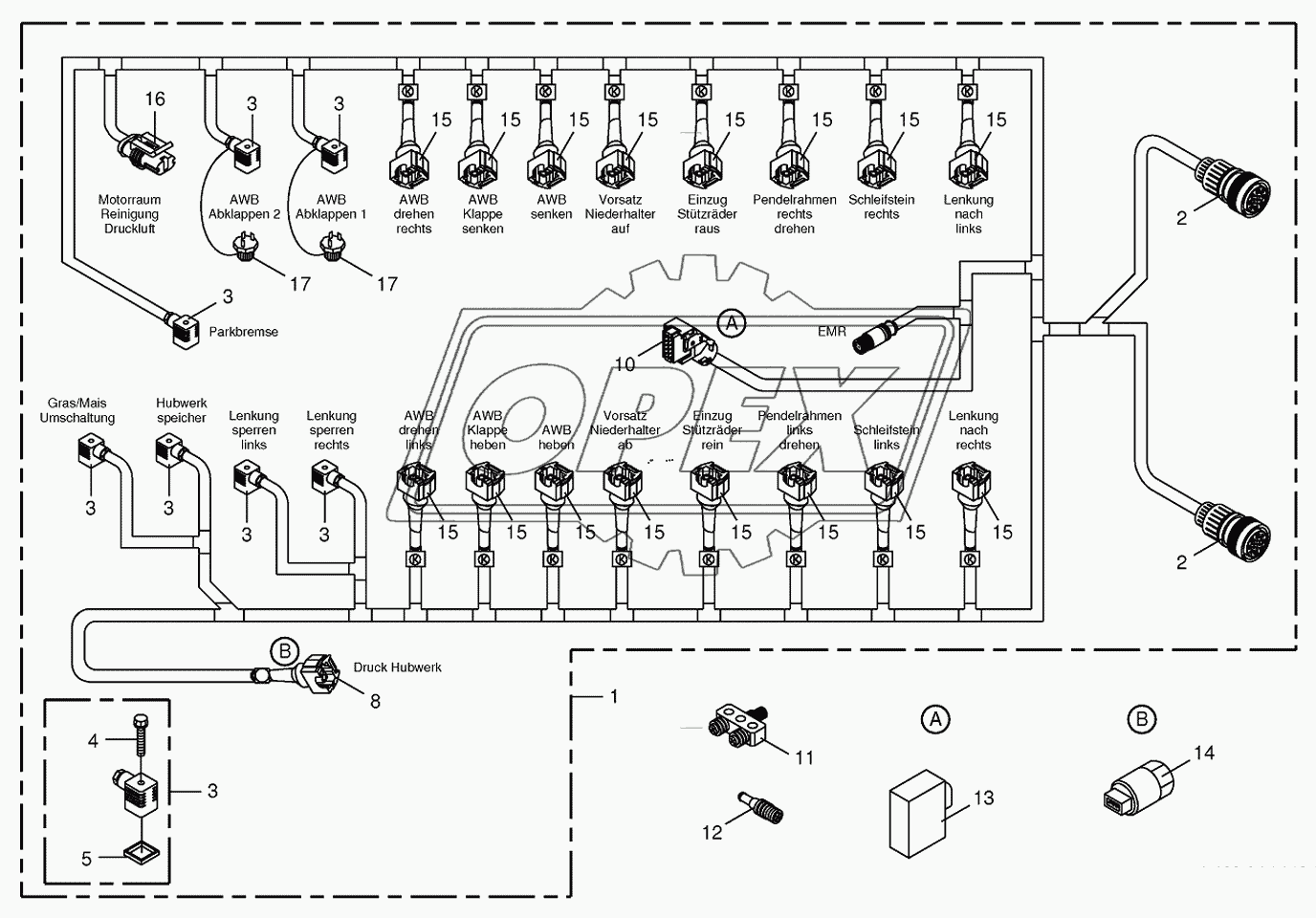 Wiring Harness-valve block