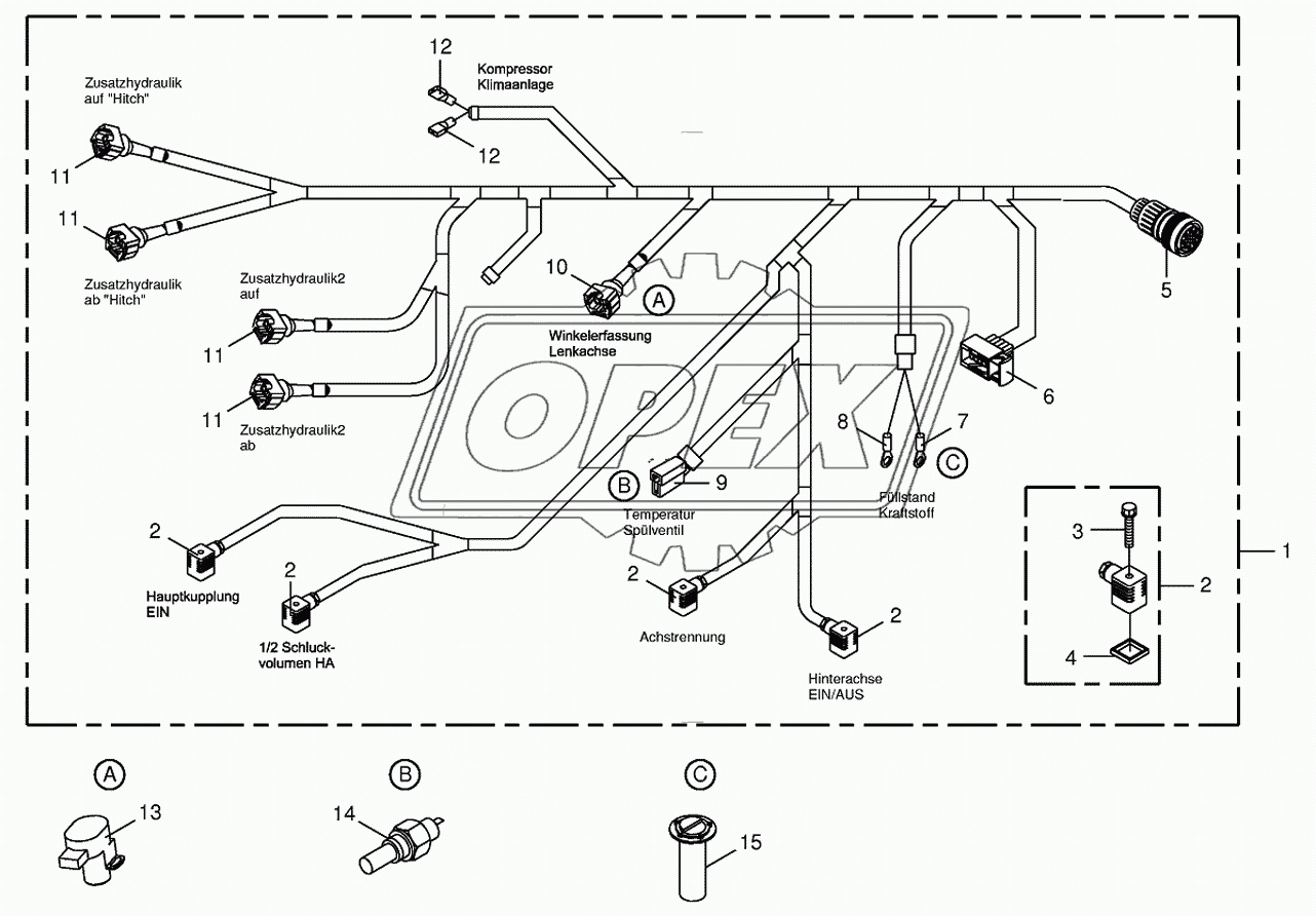 Wiring Harness-rear/drive valve