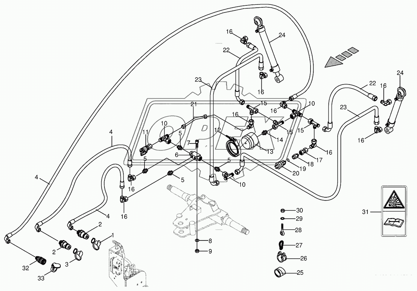 Hydraulics-additional axis