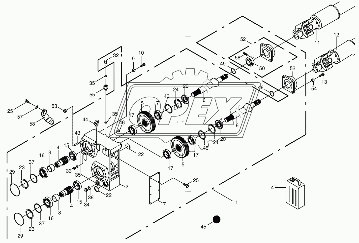 Auxiliary gearbox/Drive