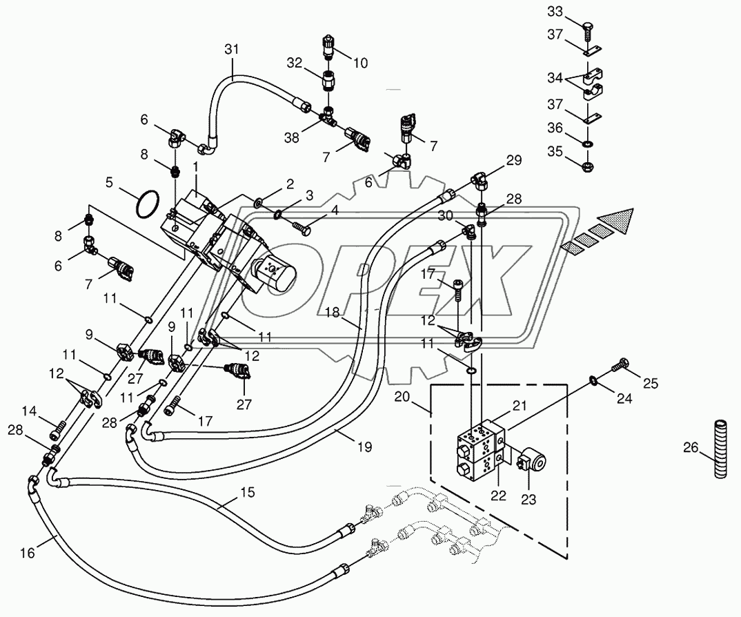 Traction drive pump