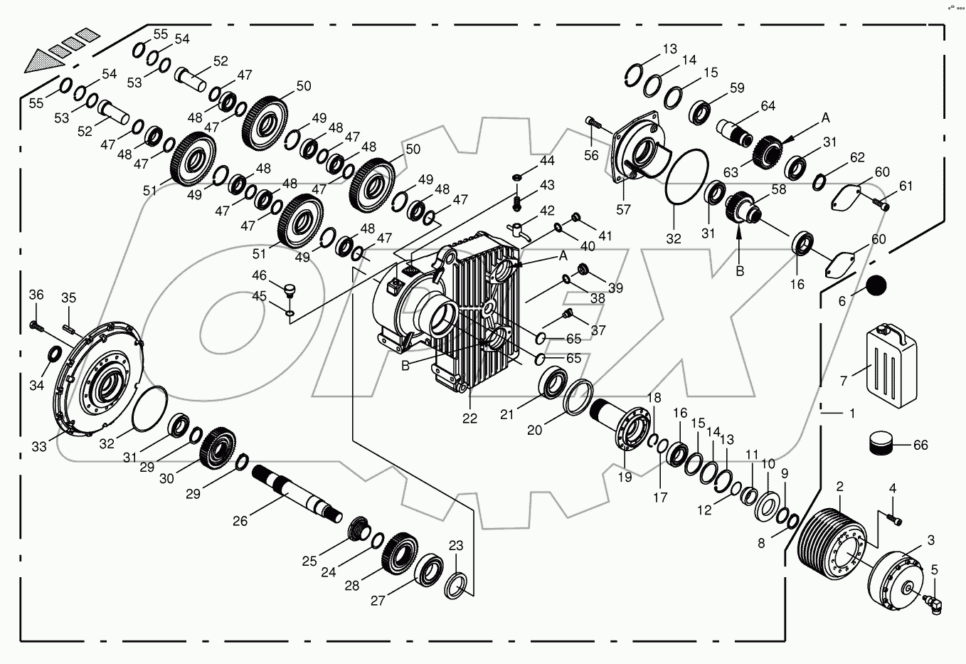 Motor output gear