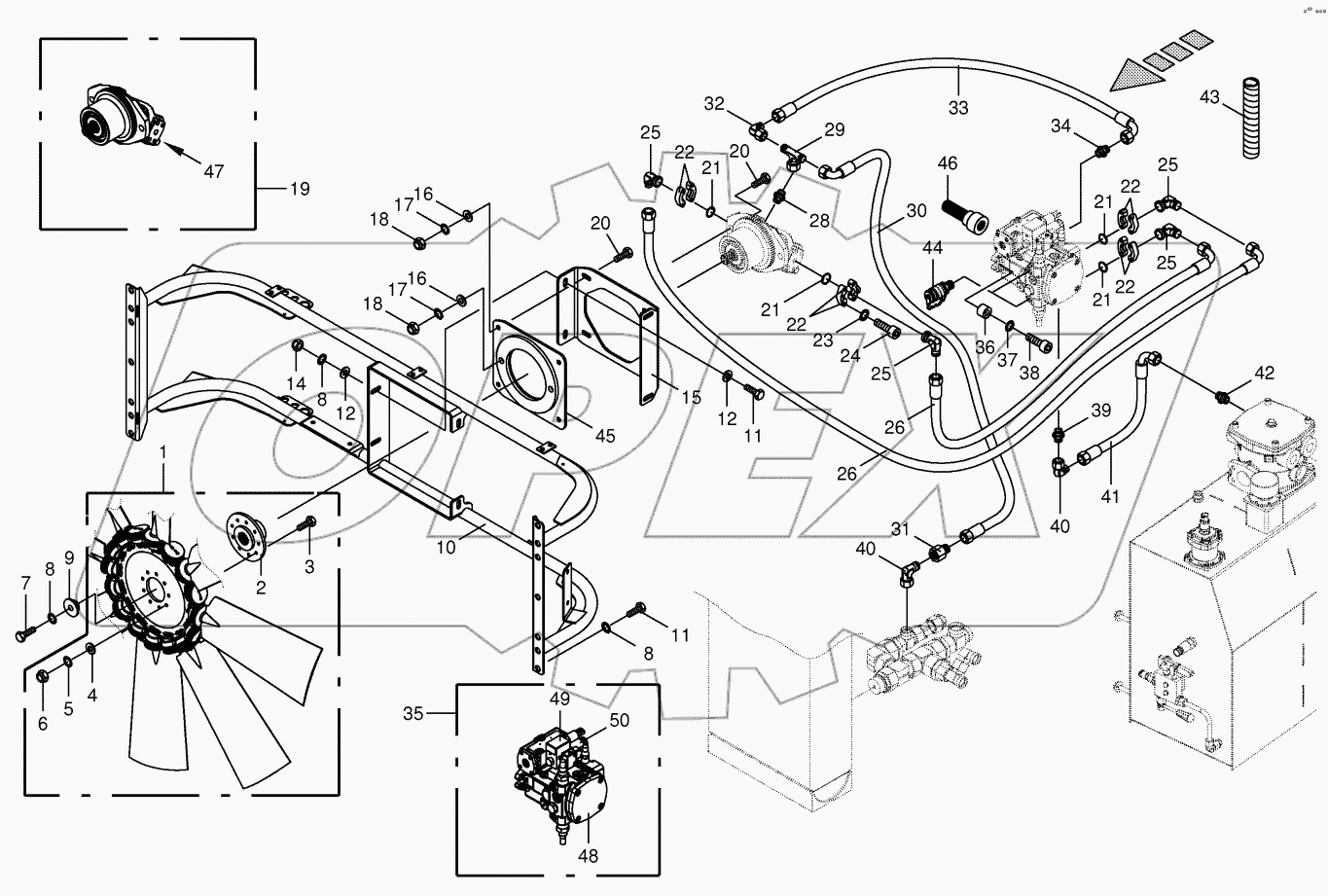Ventilator wheel / Drive