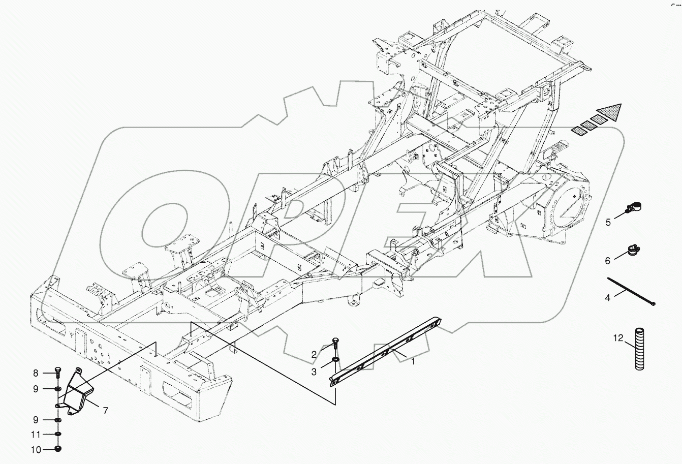 Wiring harness fastening