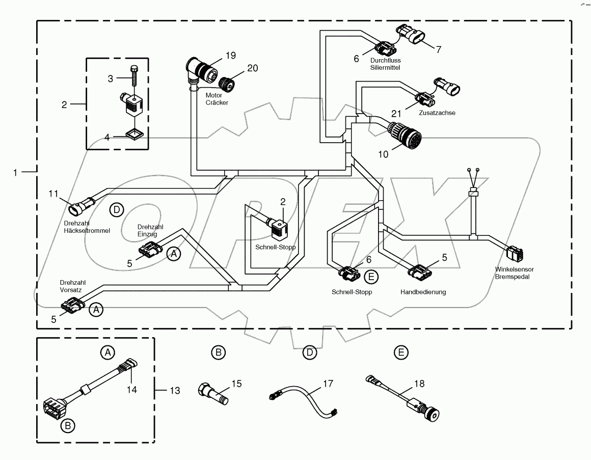 Wiring Harness - lateral left