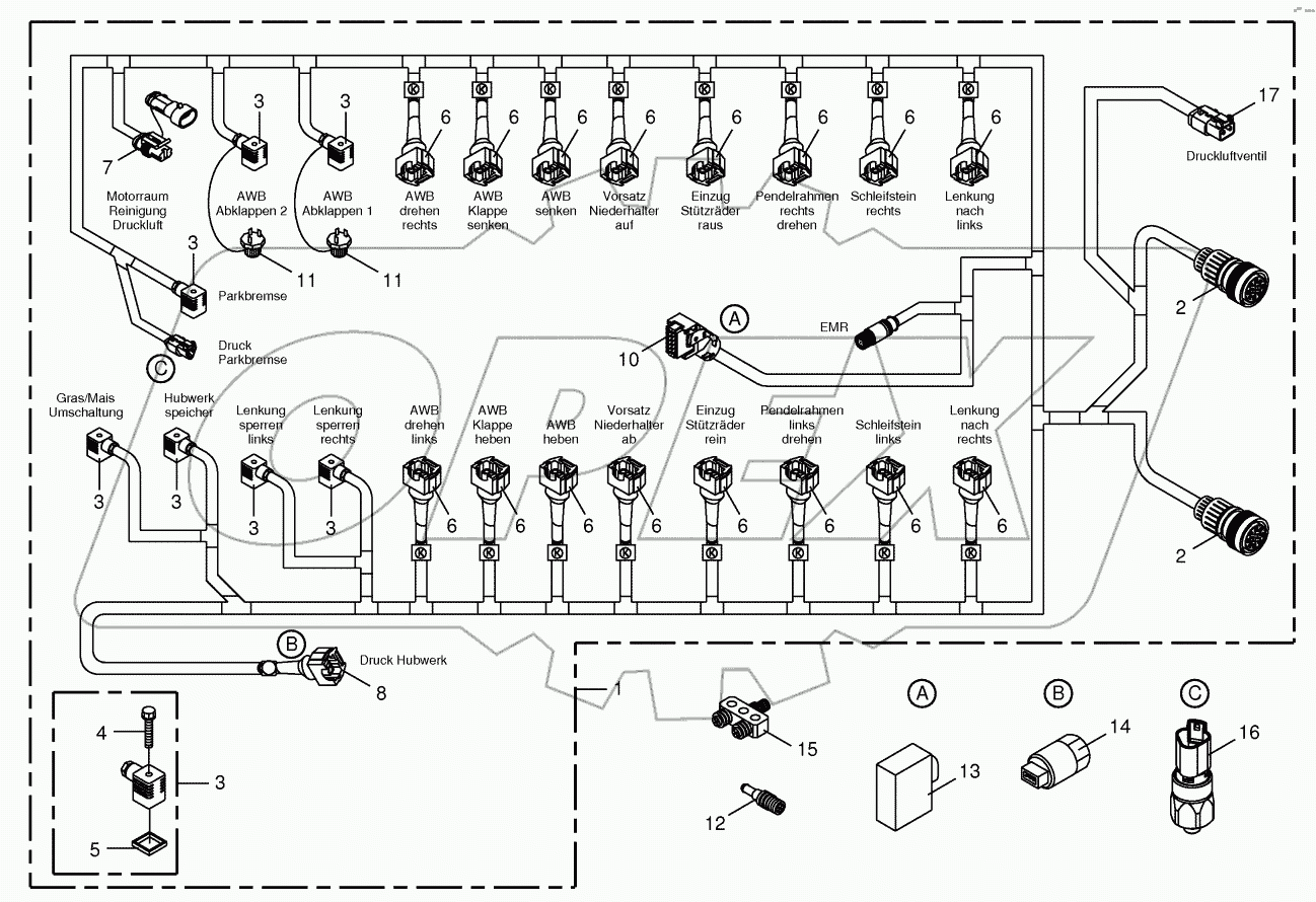 Wiring Harness - valve block