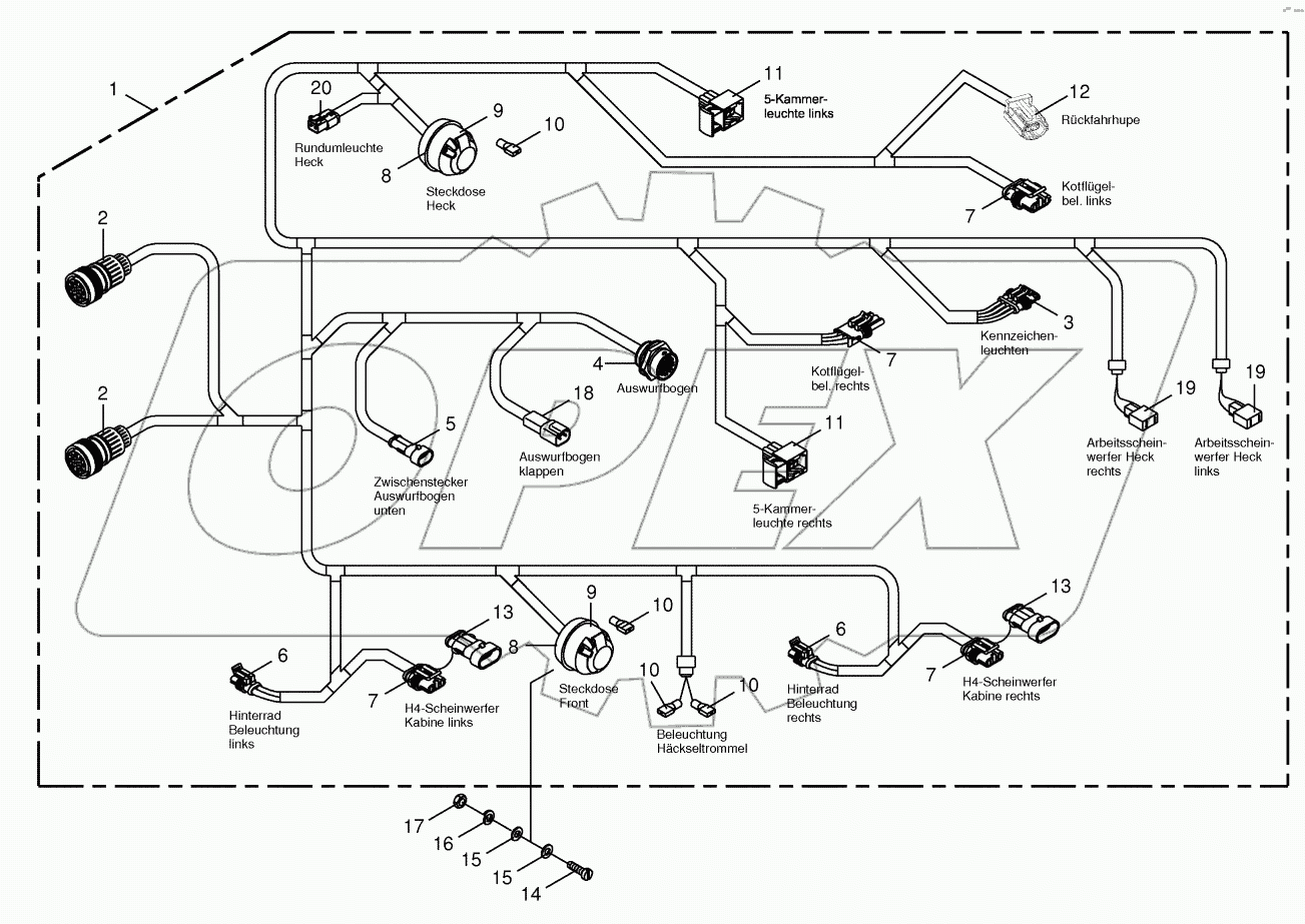 Wiring Harness - lighting -back