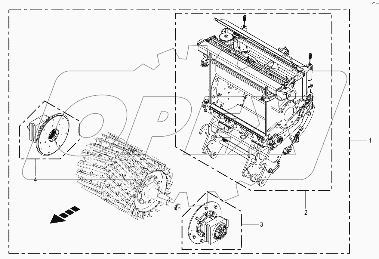 Chopping aggregate -cpl. without blades