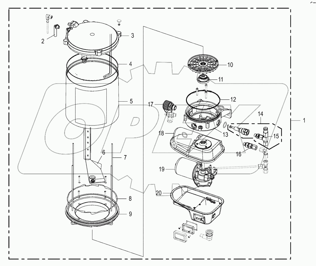 Pump for central lubrication