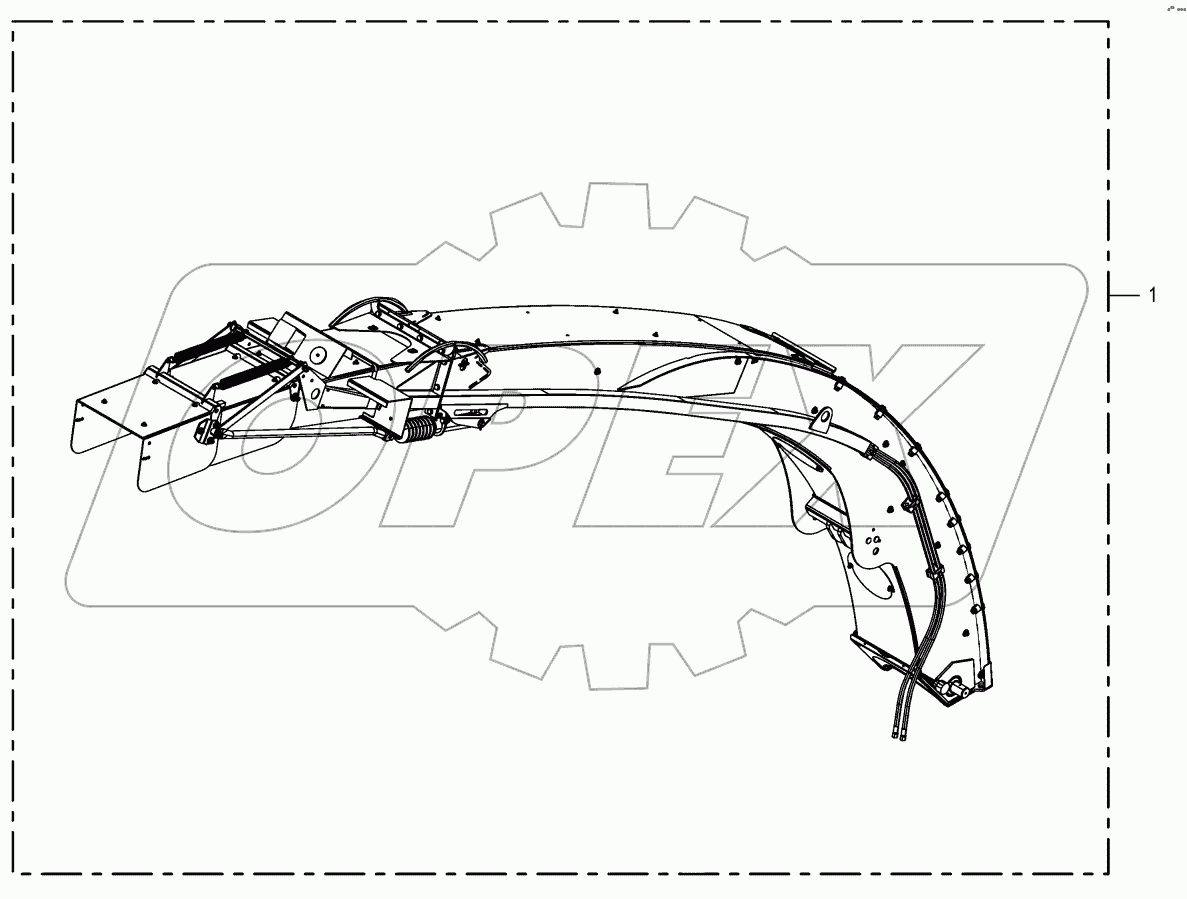 Discharge chute assembl.