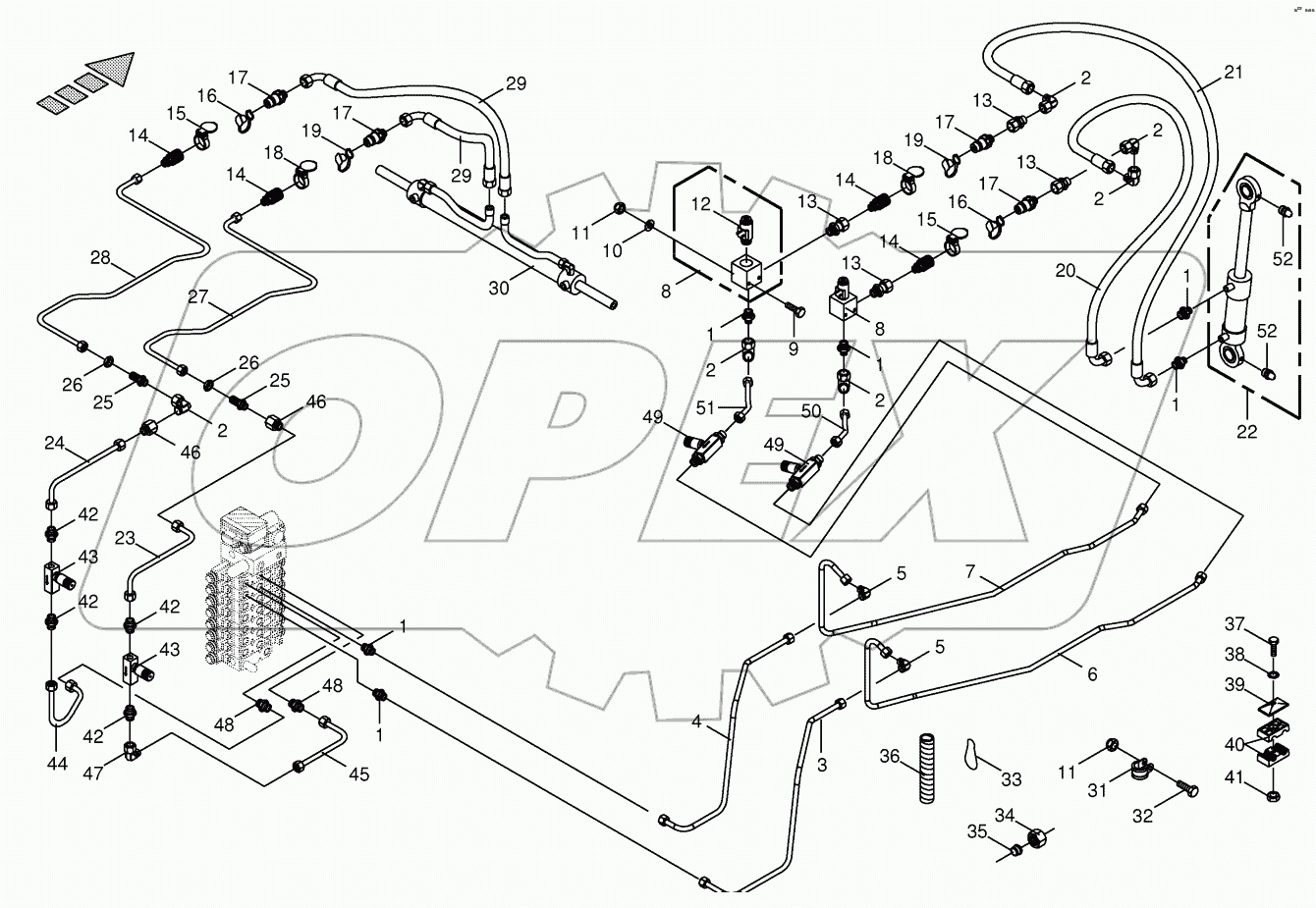 Hydraulics-sharpening device/transv. ground following