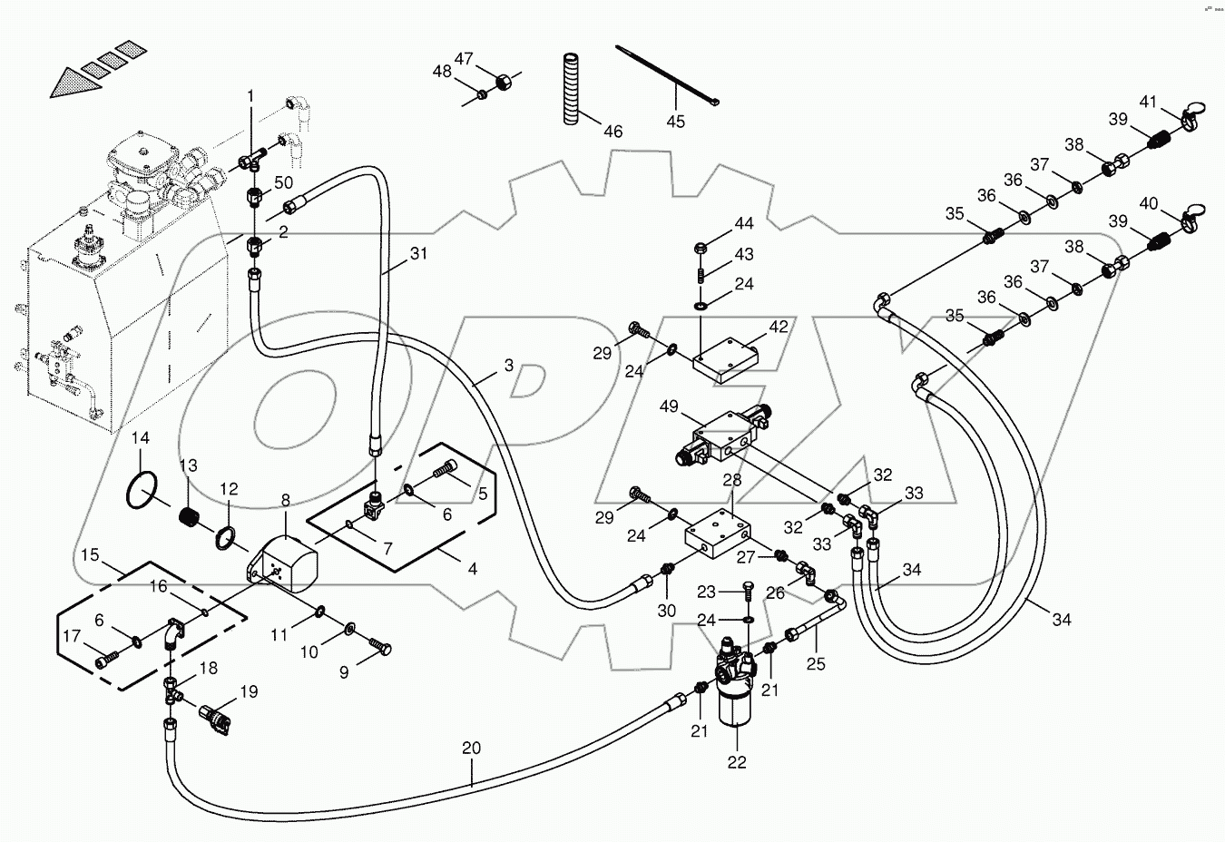 Hydraulics-additive connection back