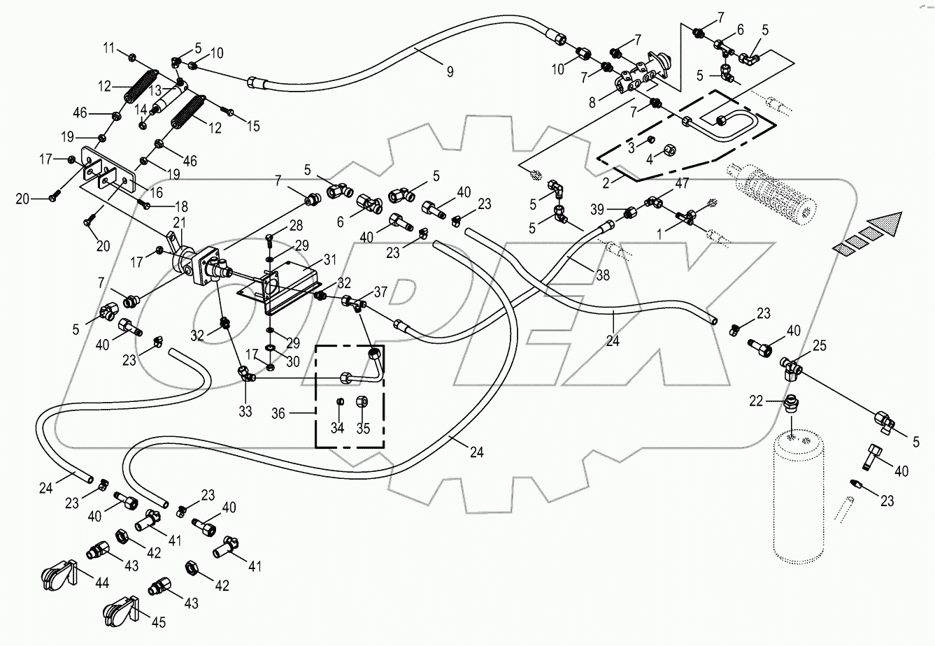 Additive connection for trailer