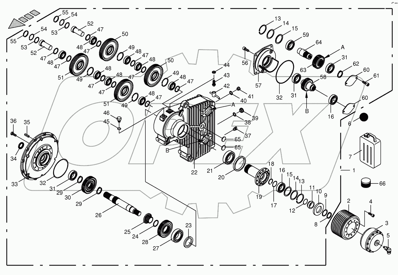 Motor output gear