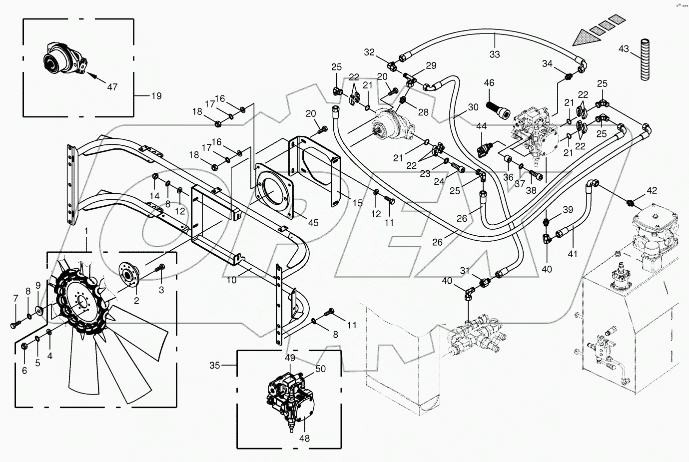 Ventilator wheel/Drive