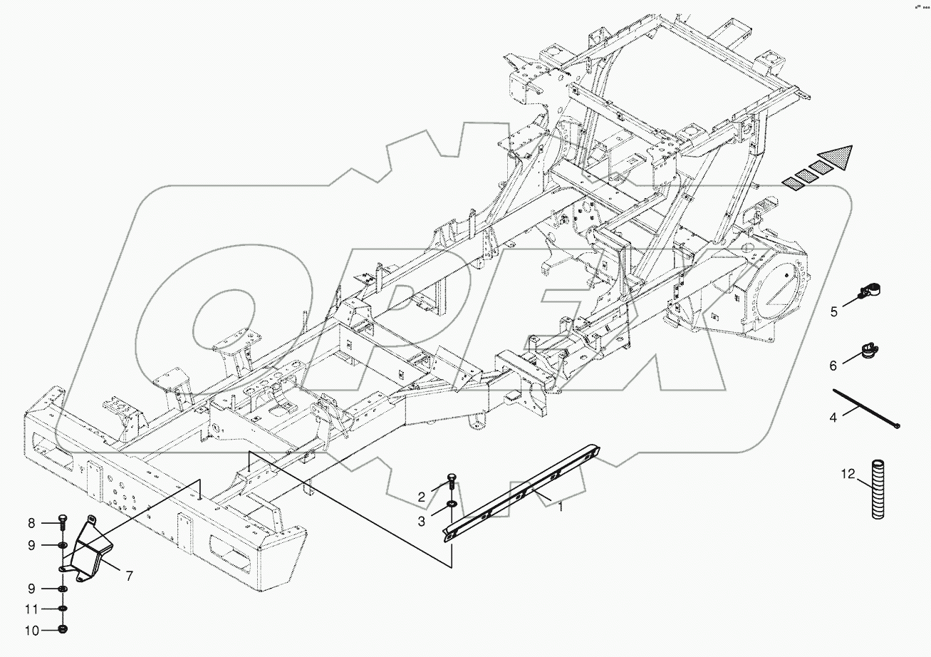 Wiring harness fastening