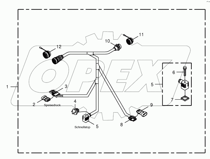 Wiring harness-CropControl/RockProtect