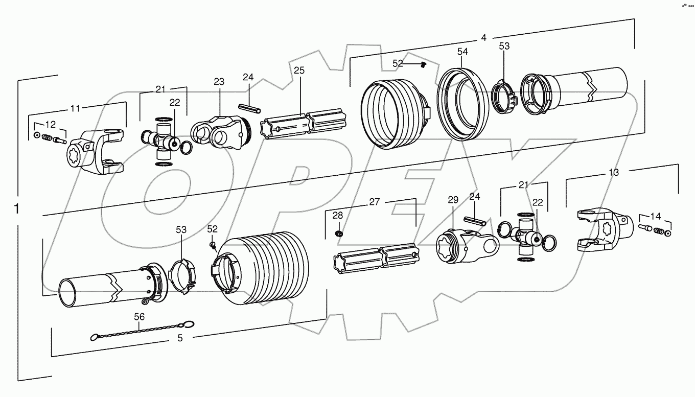 P.T.O shafts-drive-Pick-up