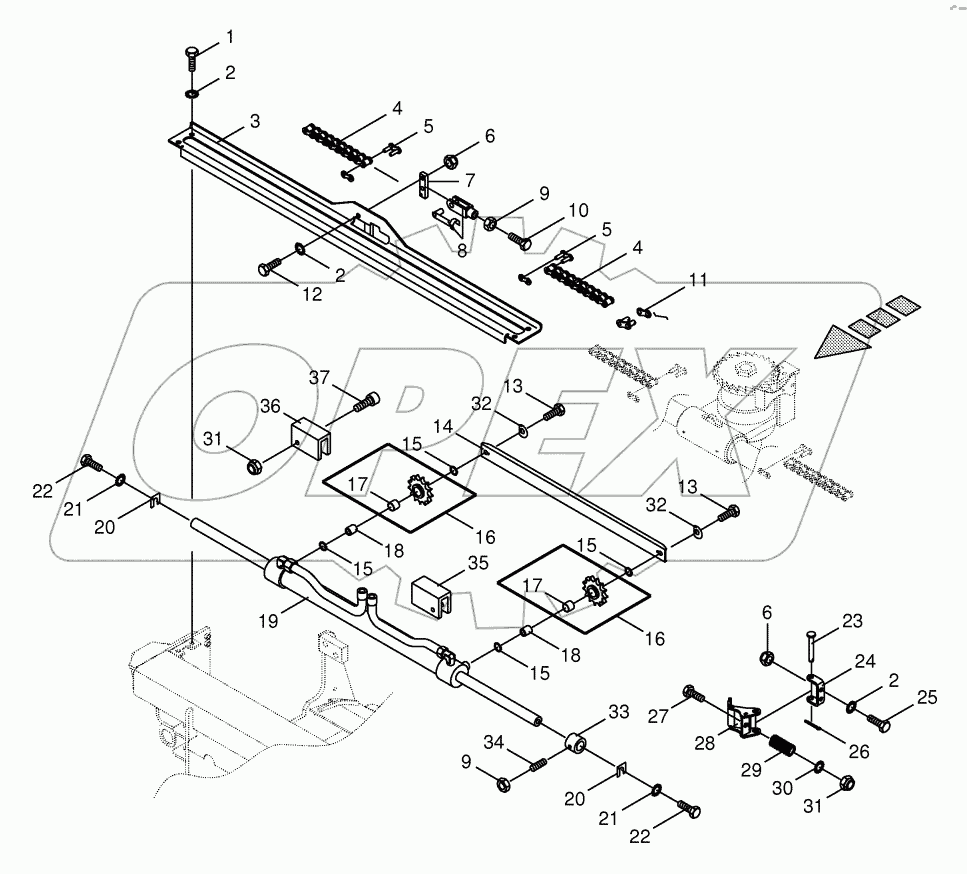 Sharpening device drive