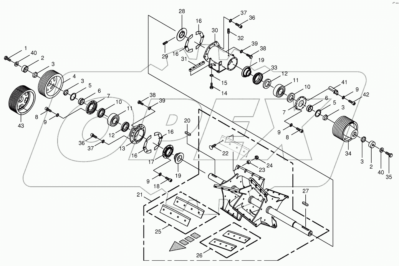 Discharge accelerator/bearing