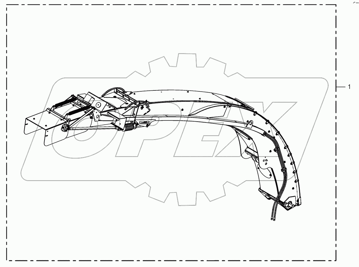 Discharge chute assembl.