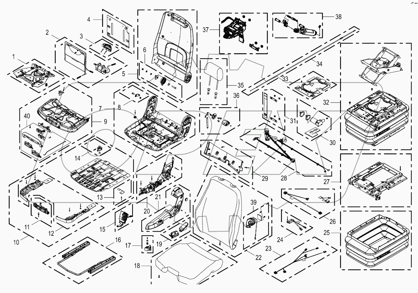 Wear parts-driver's seat-activo