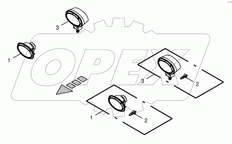 Headlight-left-hand driving