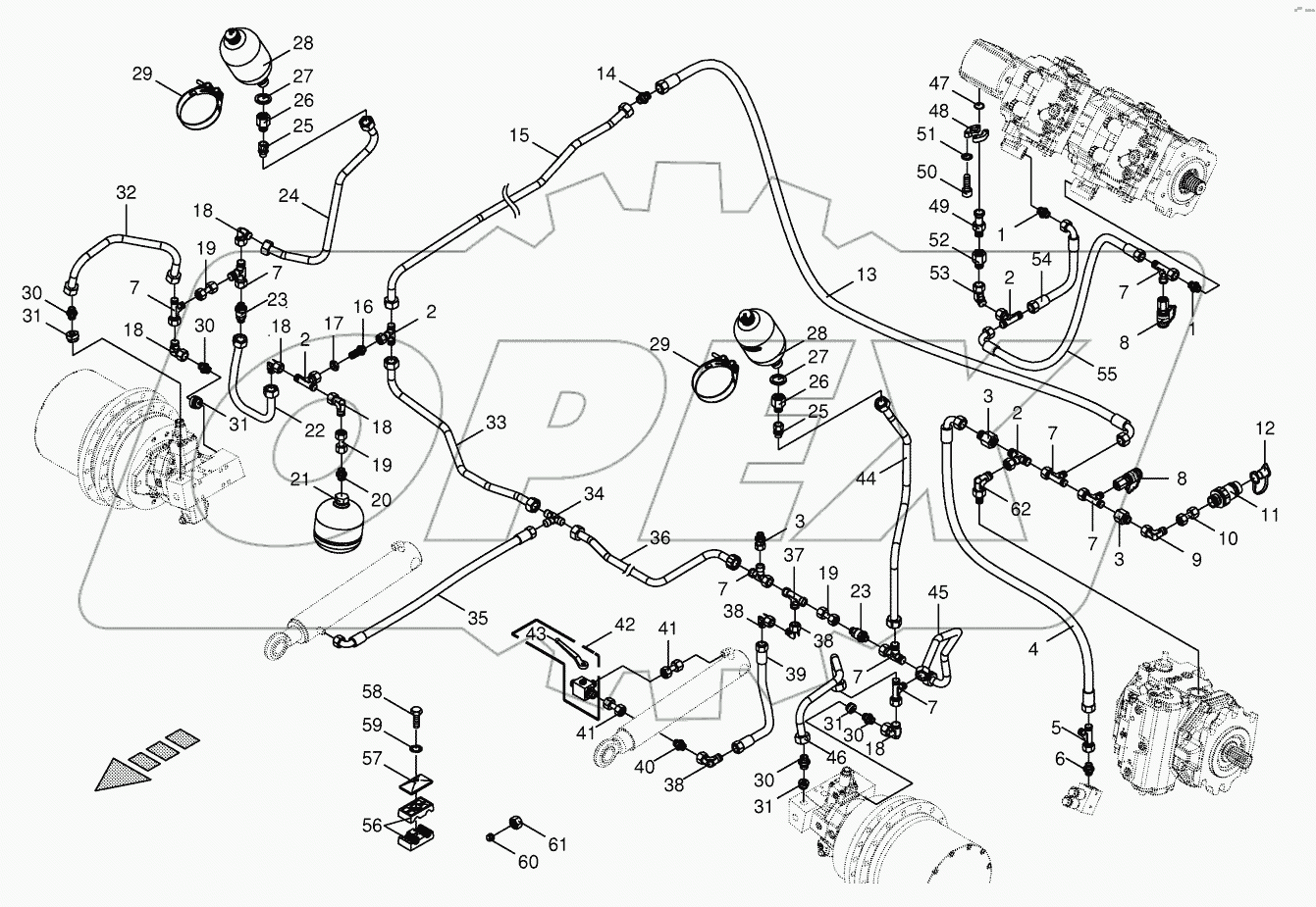 Charge pressure line - part 1 833001 - 853000
